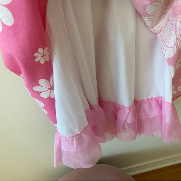 RARE EDITIONS RETRO PINK FLORAL HALTER DRESS - Picture 6 of 10